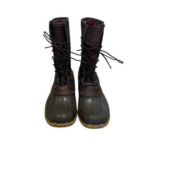 LL Bean Mens 10" Maine Hunting Boots Gore-Tex Thinsulate Brown USA 9M Outdoors - Picture 1 of 12